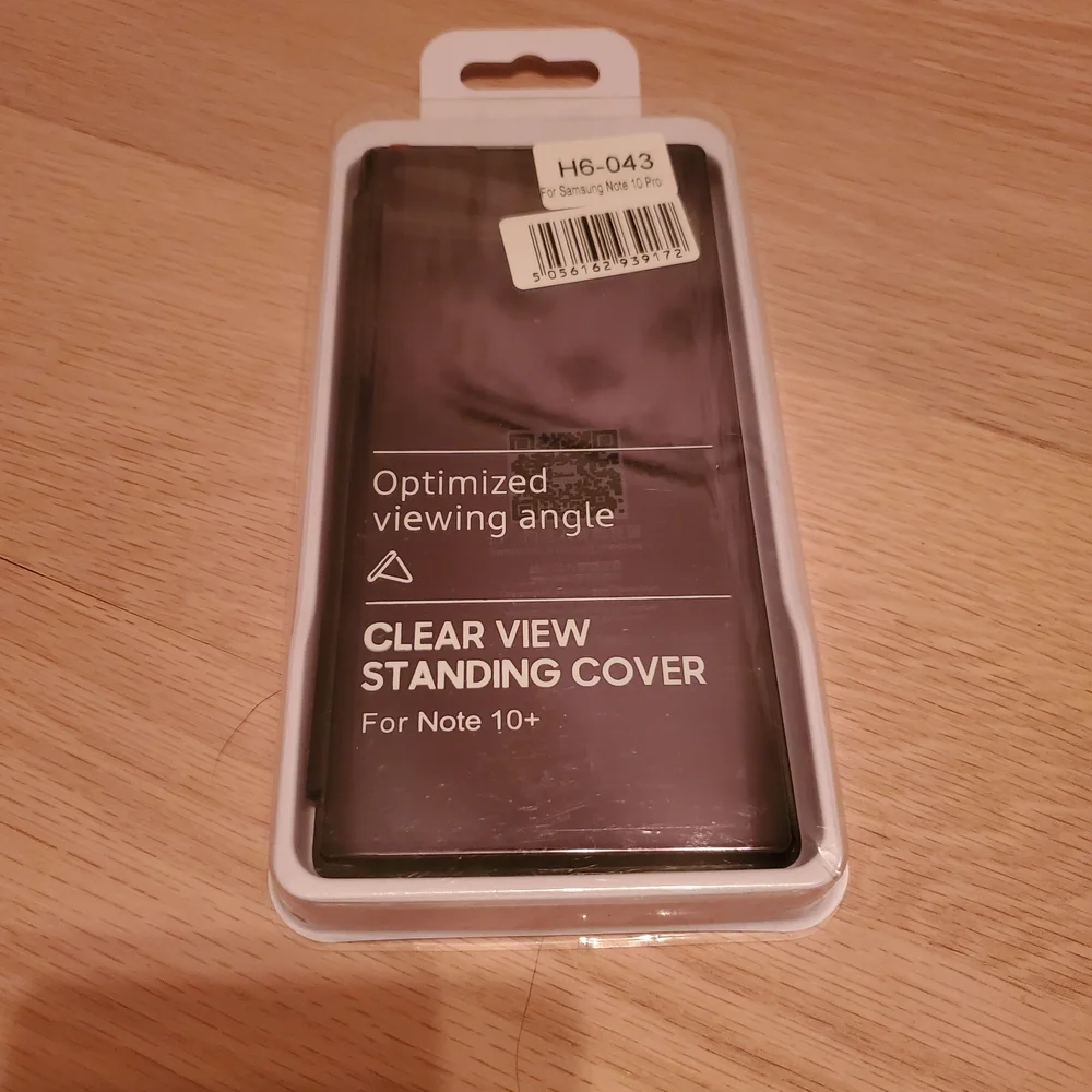 Samsung Clear View Standing Cover Case for Note 10+ - Black